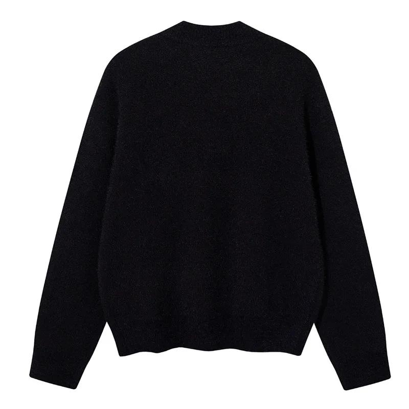 Oversized Hip Hop Streetwear Sweater Harakuju Knit Pullover Jumper For Male Vintage