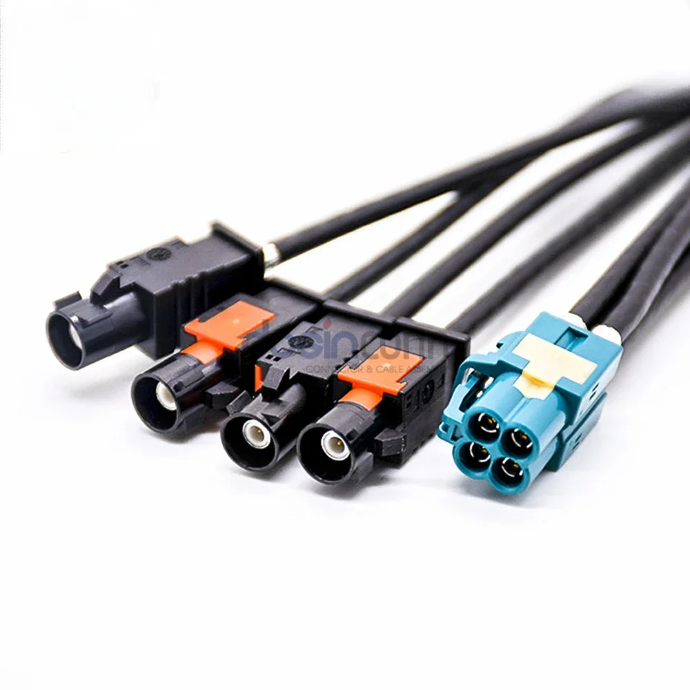 Terminal Four HFM Connector Male Female Cable MINI HSD 4Pin Plug MINI Z To A Code Type For Extension CablesHot SalesHot Sales