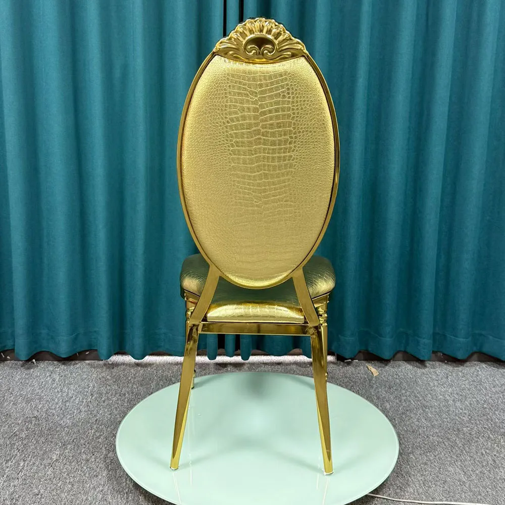 Hot Selling Rental Stackable Wedding Event Chair Decoration Banquet Party Furniture Stainless Steel Chairs