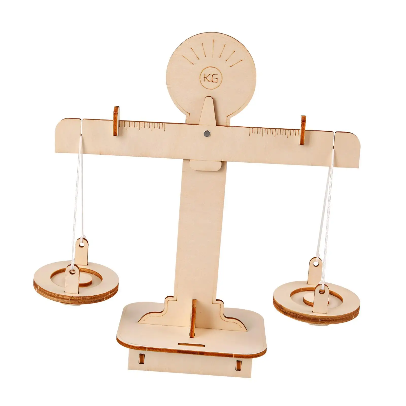 Drewniana waga balansująca dla dzieci, zestaw do samodzielnego montażu, edukacyjny zestaw do nauki matematyki i wczesnych zajęć naukowych.