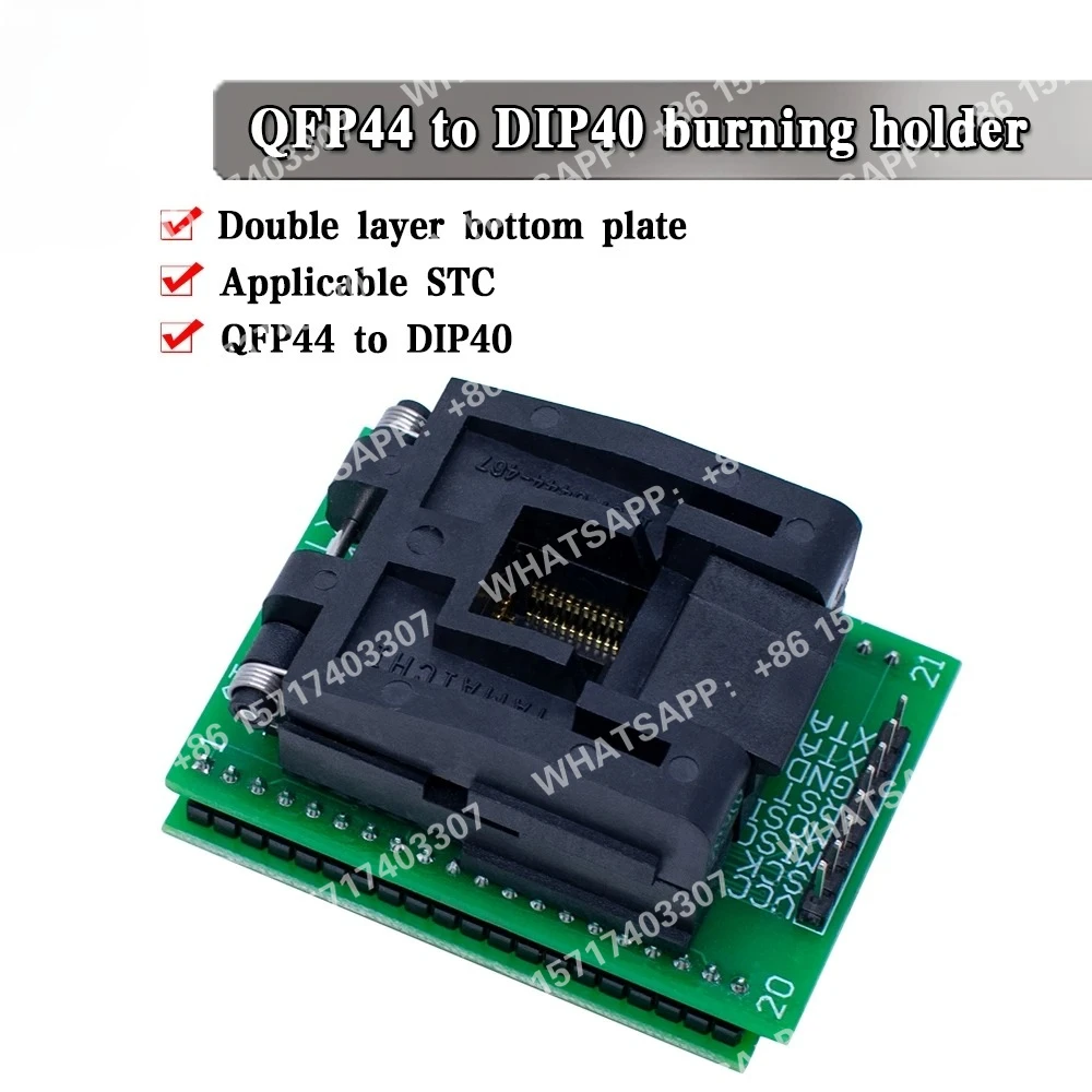 5 шт. адаптеров LQFP44 TQFP44 на DIP40, тестовый блок для микросхем QFP44, программатор для микроконтроллеров Atmega16 Atmega32 LQFP AVR