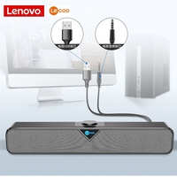 New Version Lenovo Lecoo L102 Computer Speaker Stereo Sound subwoofer 3.5mm Aux For Macbook Laptop Notebook PC Music Player