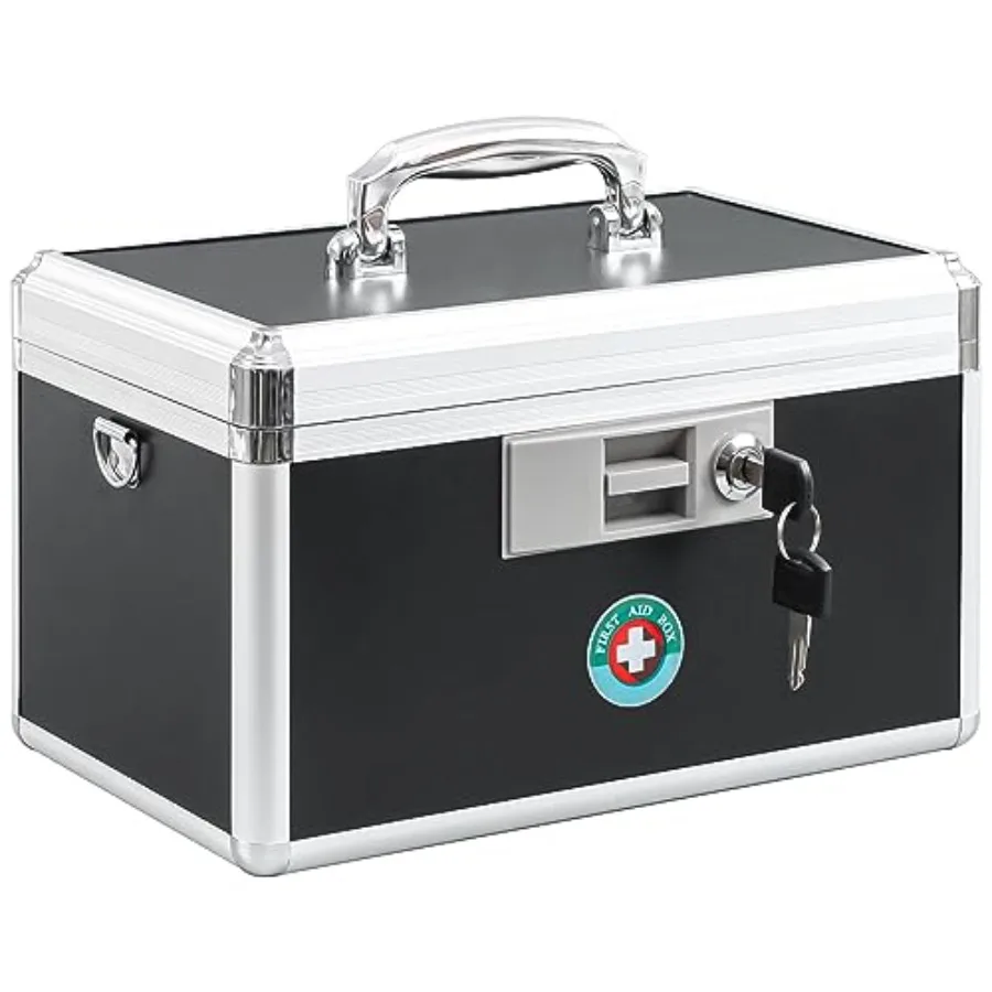 

KYODOLED Medication Lock Box with Key Medicine Lock Box for Safe Medication Storage First Aid Key Safe Box with Lock for Home O