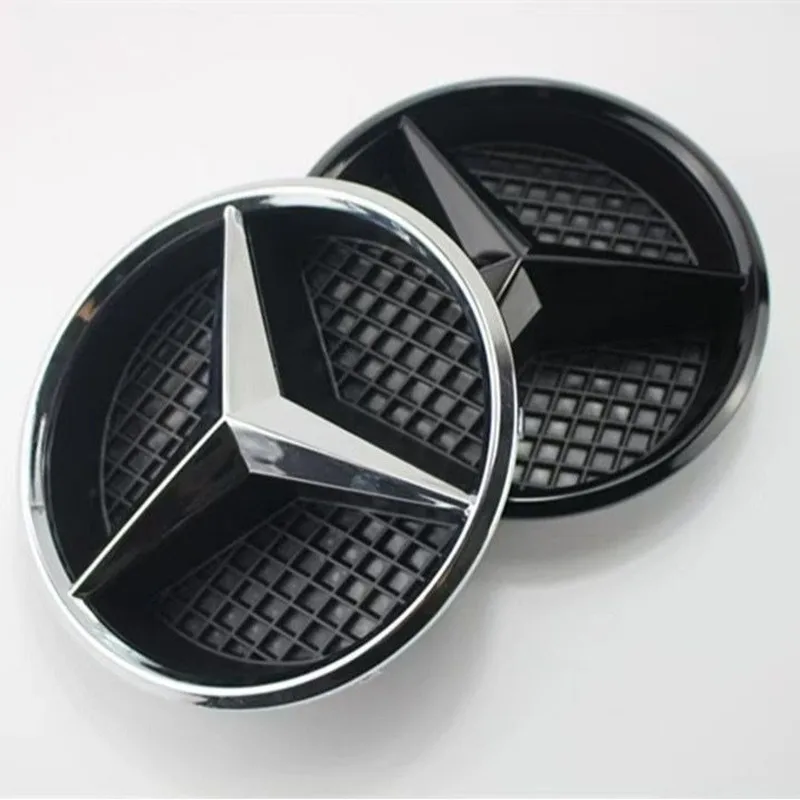 3D Car Grill Emblem Star Badge Front Grill Logo For Mercedes Benz W204 W205 W213 X253 A B C E S CLA GLB GLC GLE GLS Accessories