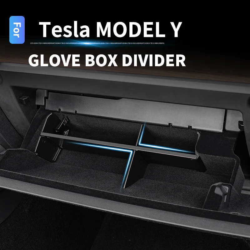 Co-pilot glove box compartment board storage box modified accessories car supplies For Tesla Model Y 3 2021 2022