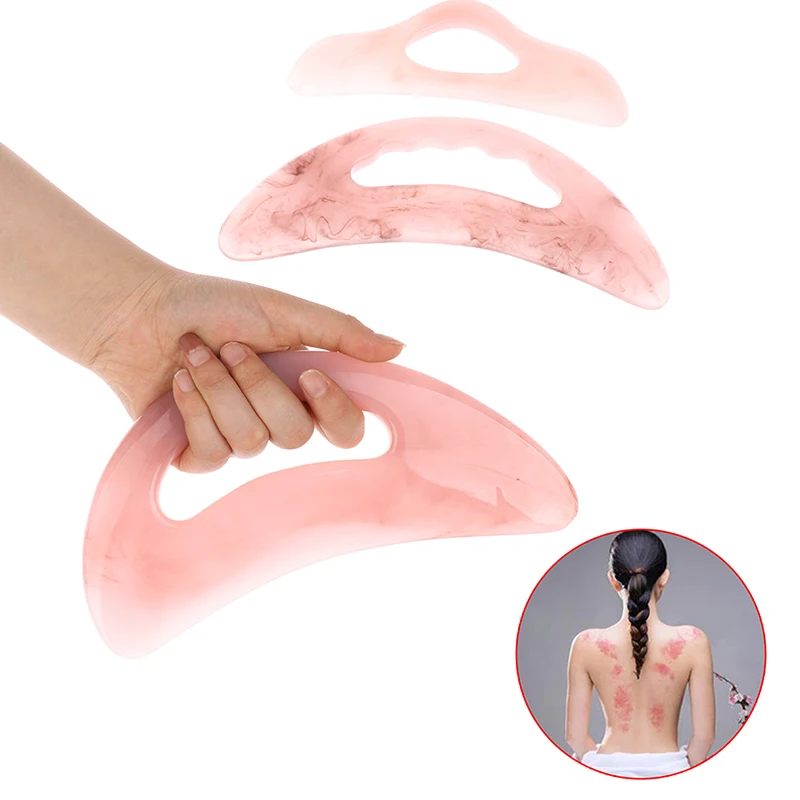 SPA Massagem Gua Sha Ferramenta, Raspador Rosto Massageador, Placa De Acupuntura, Removedor De Rugas, Raspagem