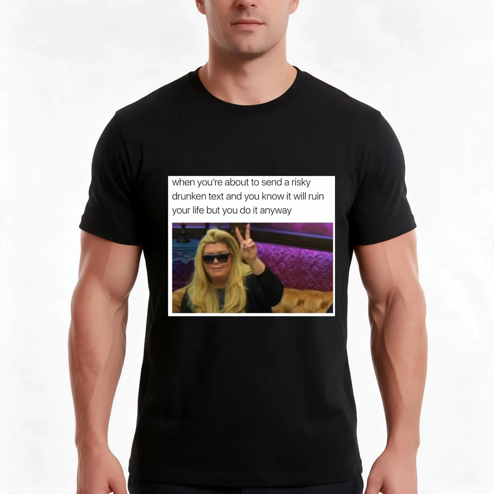 Gemma Collins Meme T-Shirt, Summer Casual Cotton Tee, Oversized Streetwear Tops, Vintage Graphic Print, Loose Fit Short Sleeve