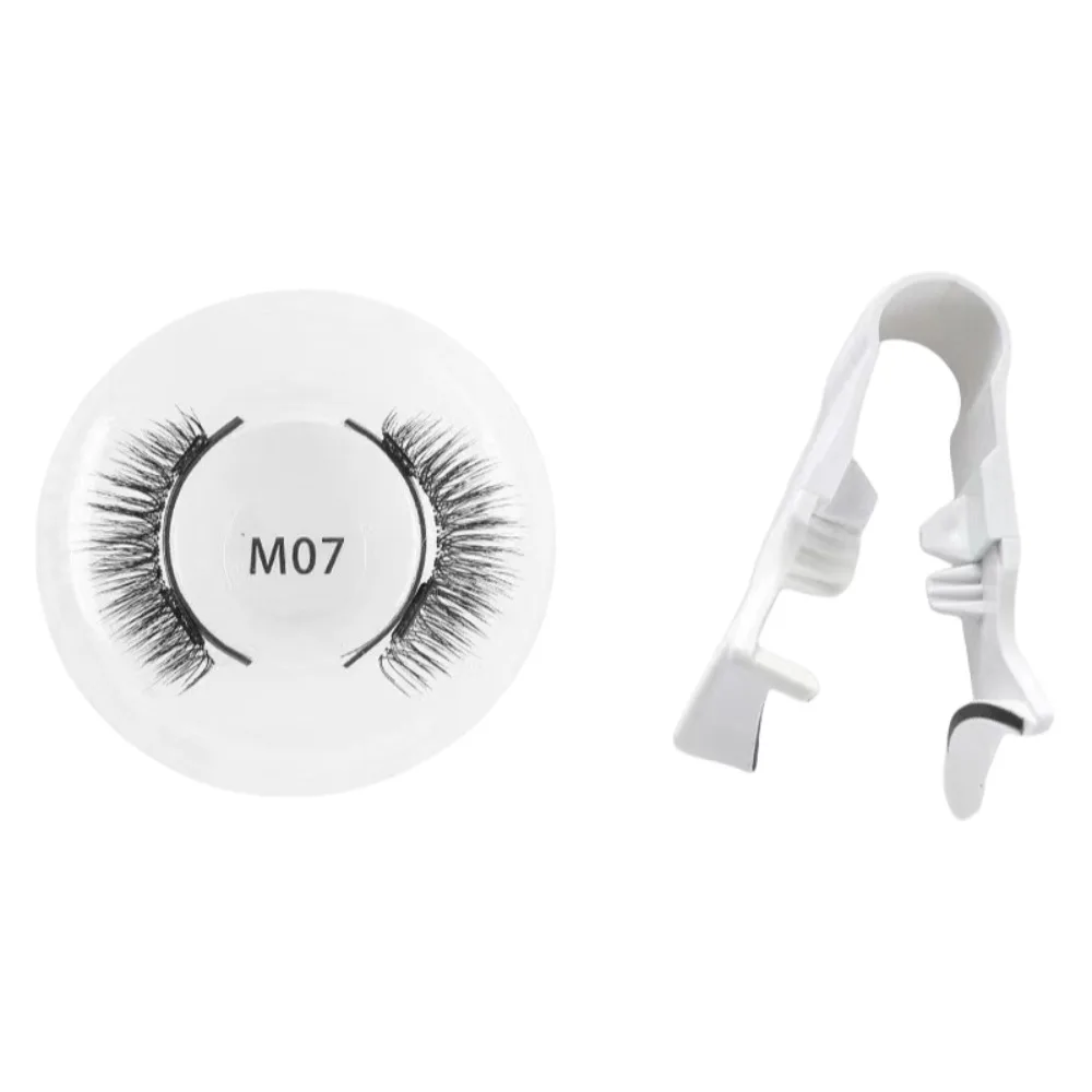 Magnetische magnetische falsche Wimpern zum Selbermachen, kleberfreie magnetische Wimpern mit Clip, individuelle wiederverwendbare falsche Wimperncluster