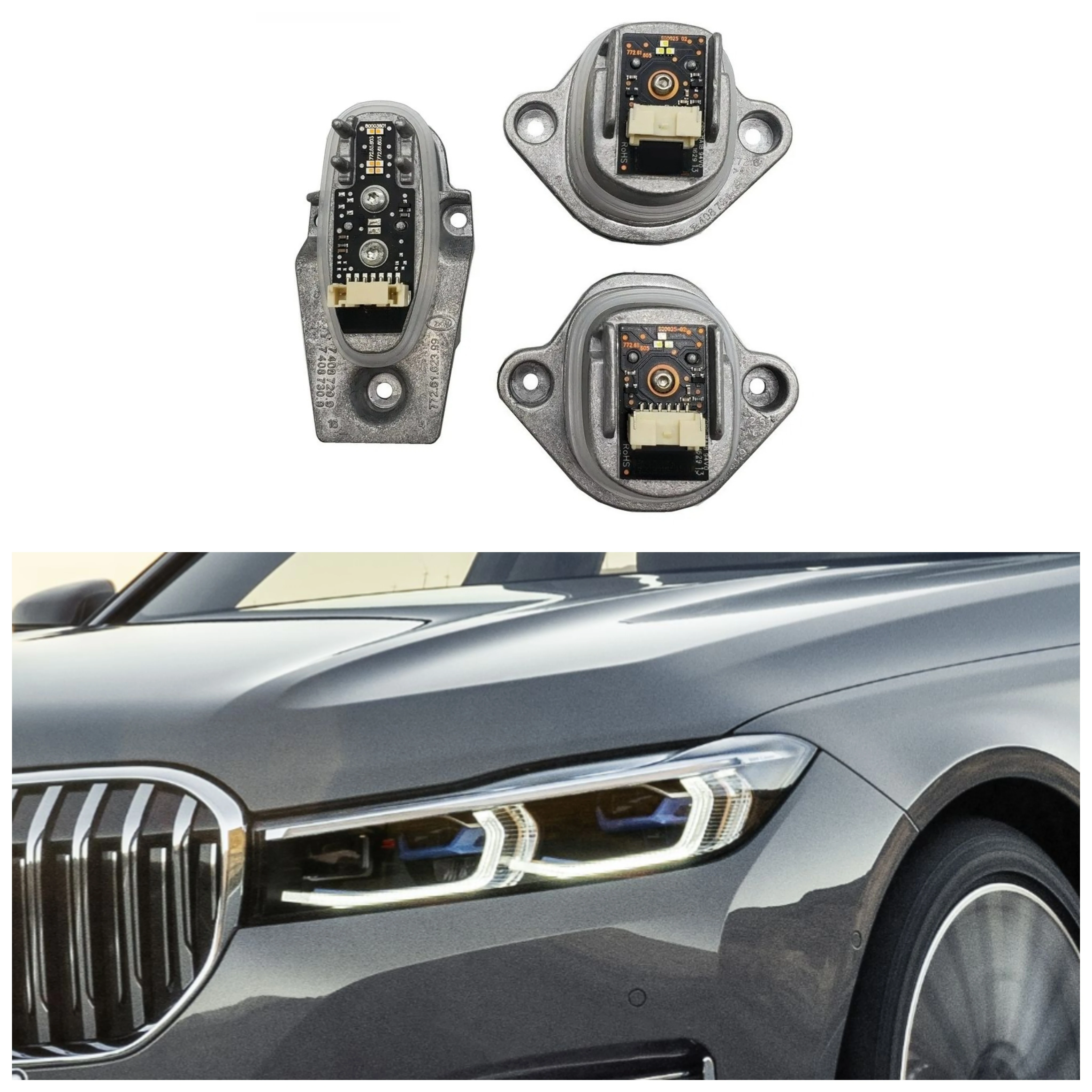 

OE 63117440359 63117440360 Для BMW G11 G12 LCI 2017: Модуль светодиодного указателя поворота и ДХО (дневных ходовых огней) для задних фар