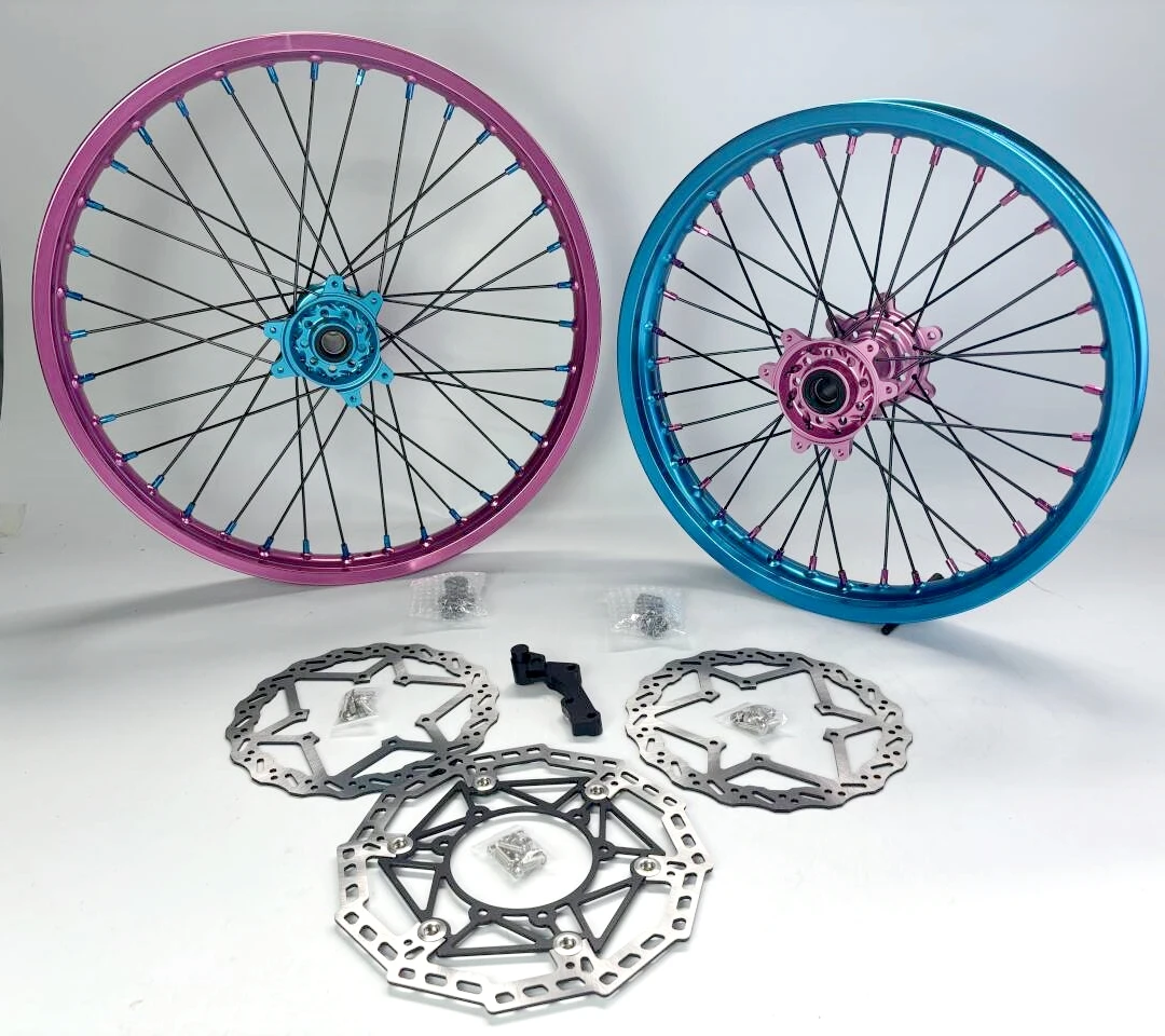 

Electric Dirt Bike Wheels Color Rim 21/18'' Sur Ron Ultra Bee Motorcycle Accessories Customize Wheels for Ultra Bee