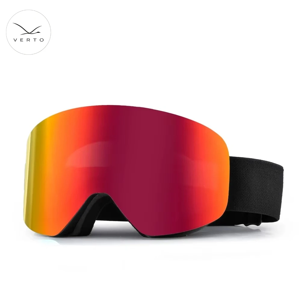 Premium Adult Ski Goggles Polarized UV400 Lens Frameless TPU Frame Adjustable Strap for Snowboarding and Skiing