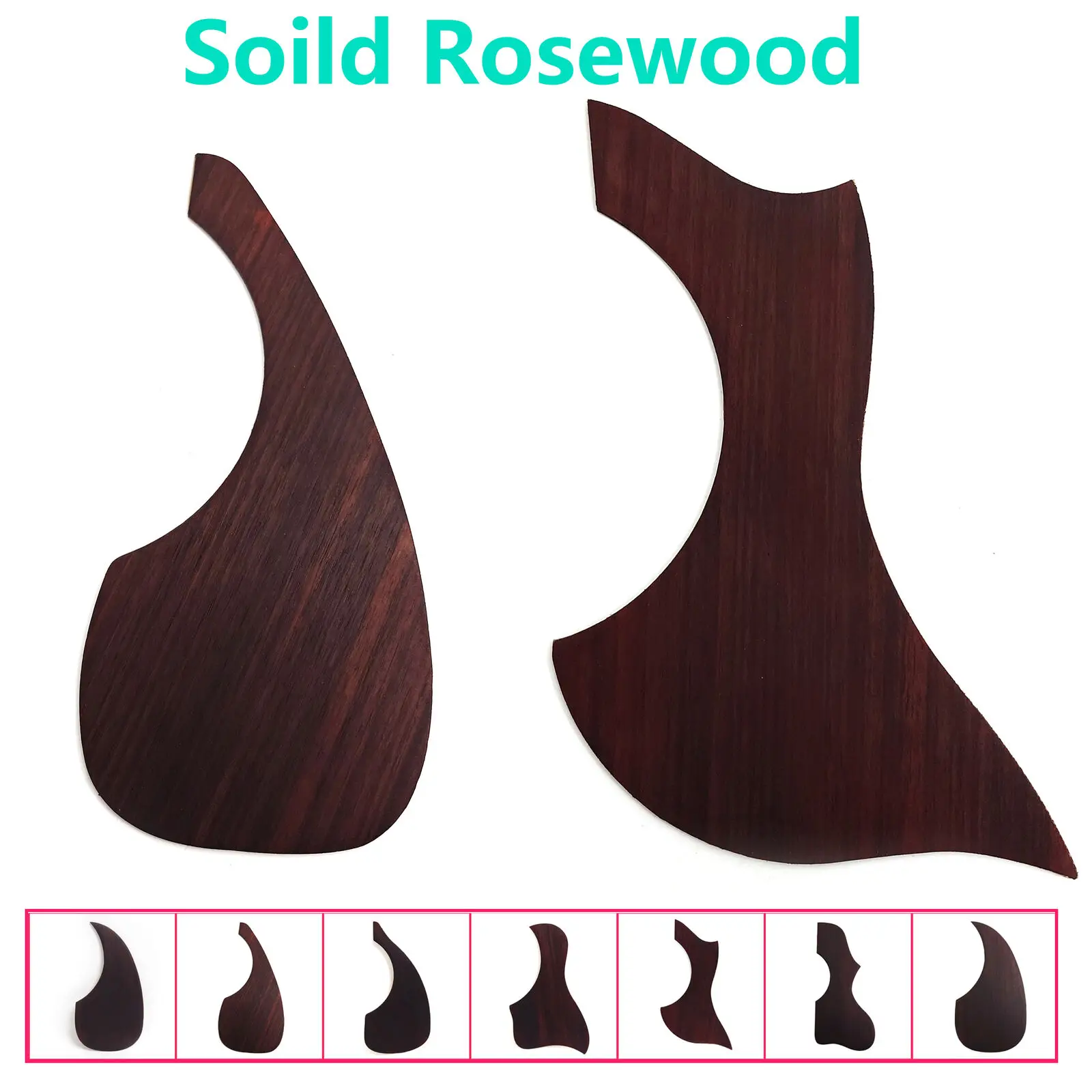 

Soild Rosewood Acoustic Guitar Pickguard Self Adhensive Scratch Plate for 36 inch-41inch Folk Acoustic Guitar Protection Plate