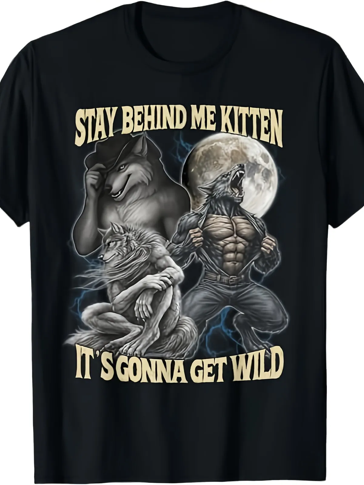 

Kitten It’s Gonna Get Wild Wolf Graphic Tee