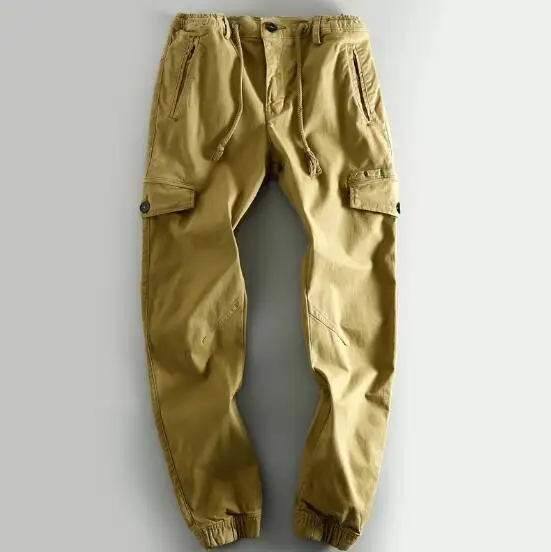 

Spring American Retro Multi Pocket Cargo Pants Men's Loose Leggings Casual Pants