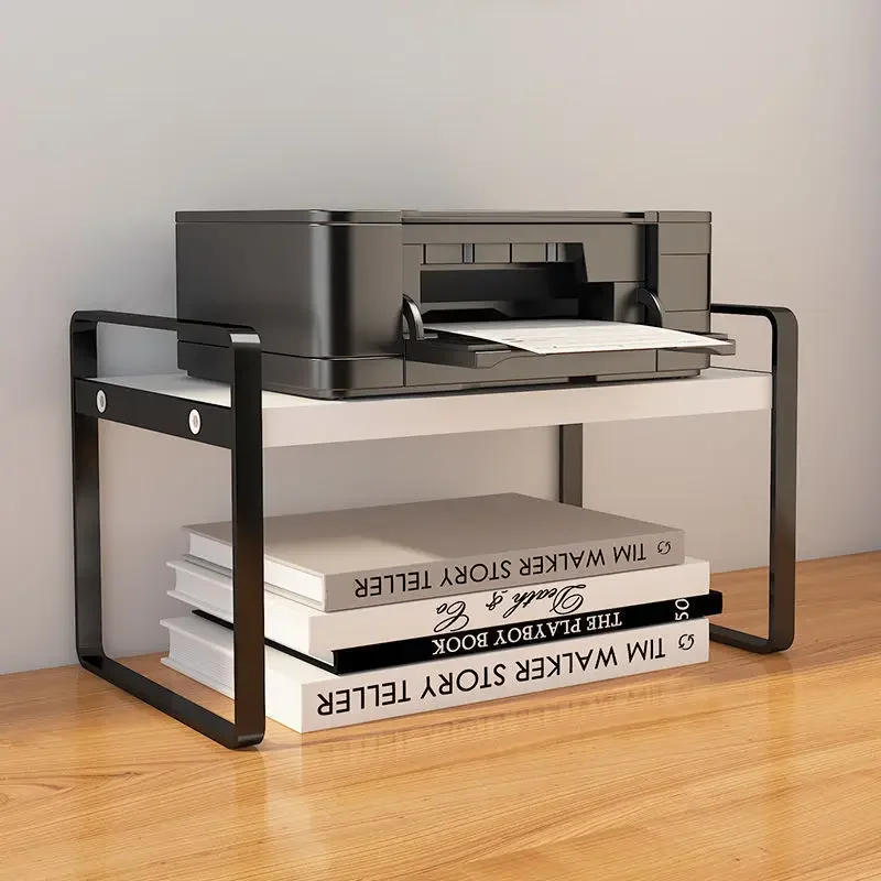 2 Layer Desktop Bookshelf Bookend Magazines Storage Rack Metal Bookcase Desk File Organizer Holder Display Office Home Supplies