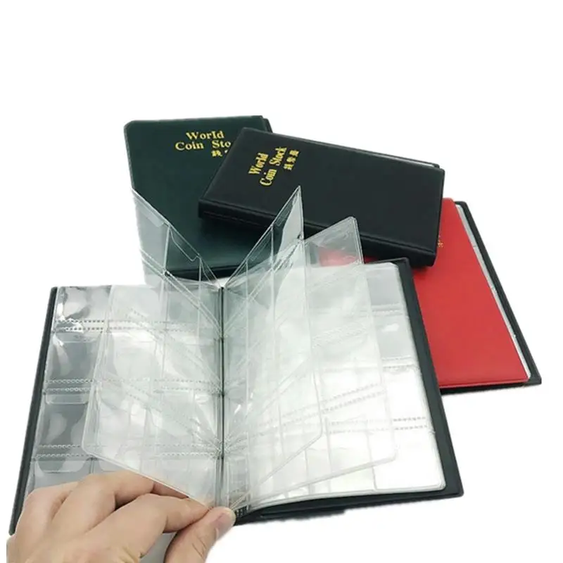 120 Pockets Collecting Money Organizer Coin Collection Album Book For Collector Coin Holder Albums Mini Penny Coin Storage Bag