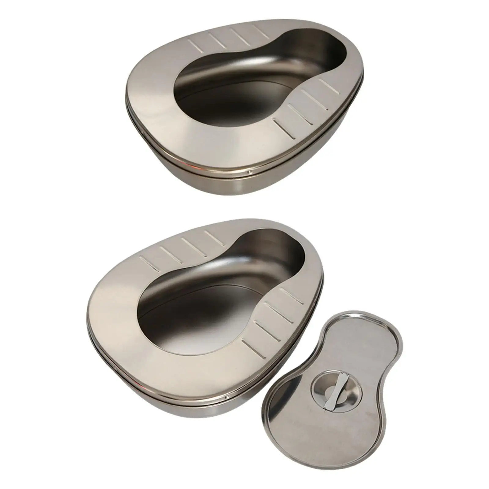 كبار السن Bedpan مستقرة سميكة متعددة الأغراض السلس العملي تبول الحاويات المنزل #3