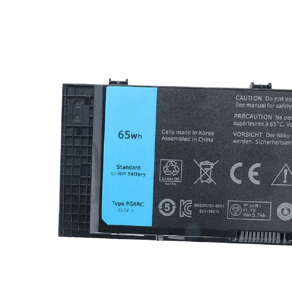 NEW PG6RC Laptop Battery For Dell Precision M6600 M6700 M4600 M4700 M4800 M6800 Series (11.1V 65Wh) N71FM FV993 R7PND