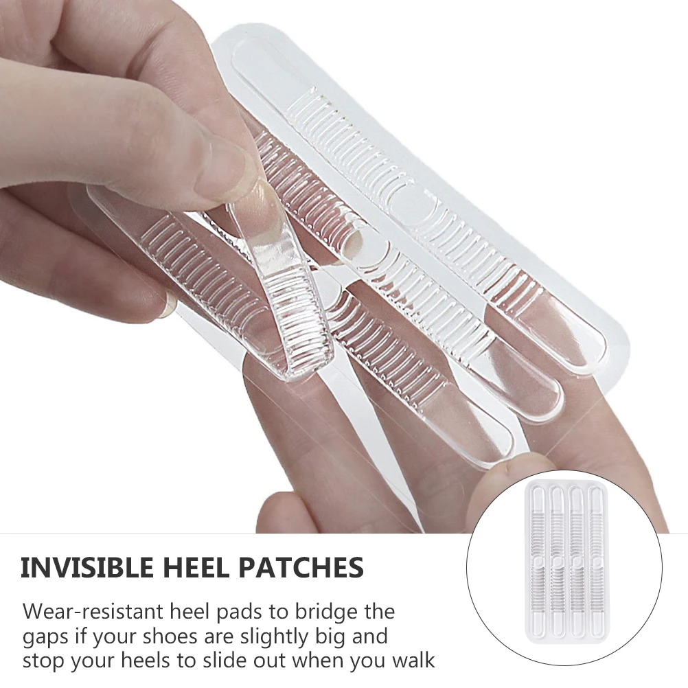 

2 Sets Anti-wear Stickers Heel Protectors Clear Gel Pads for Shoes Strap Cushions Reducing Friction Foot Care Tools