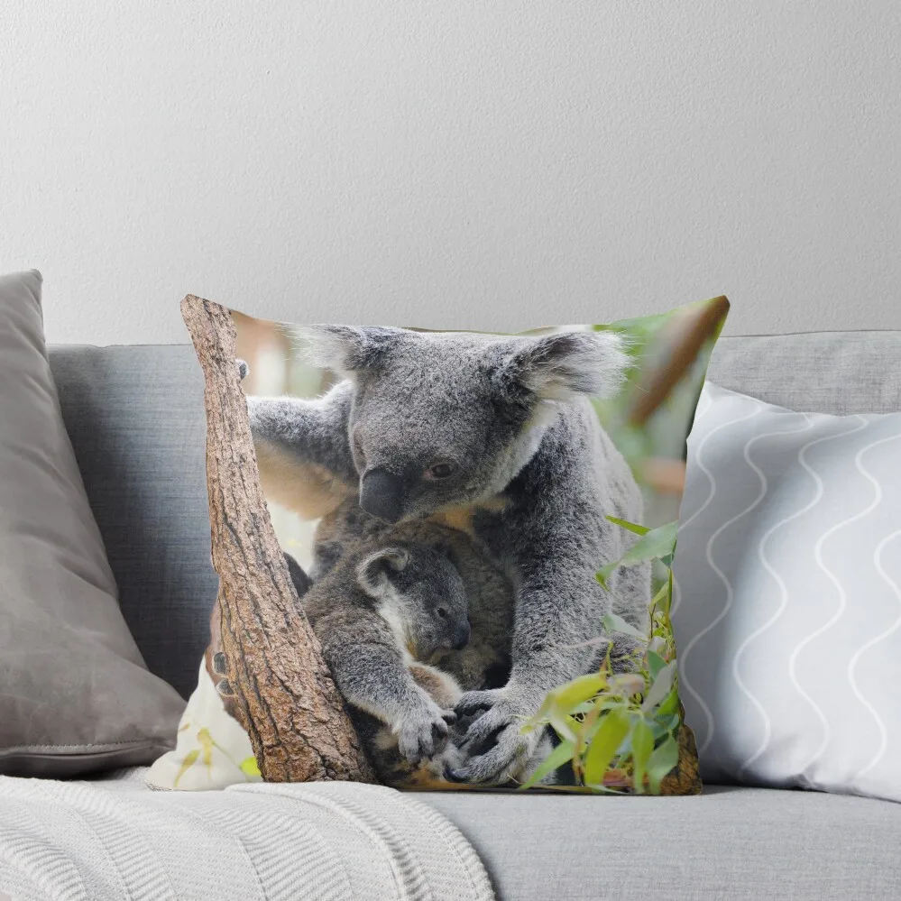 Koala Throw Pillow Elastic Cover For Sofa pillows decor home pillow