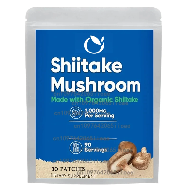 

Органические трансплеевые пластыри с грибами шиитаке, поддерживающие иммунитет, энергия и выносливость, 30 пластырей