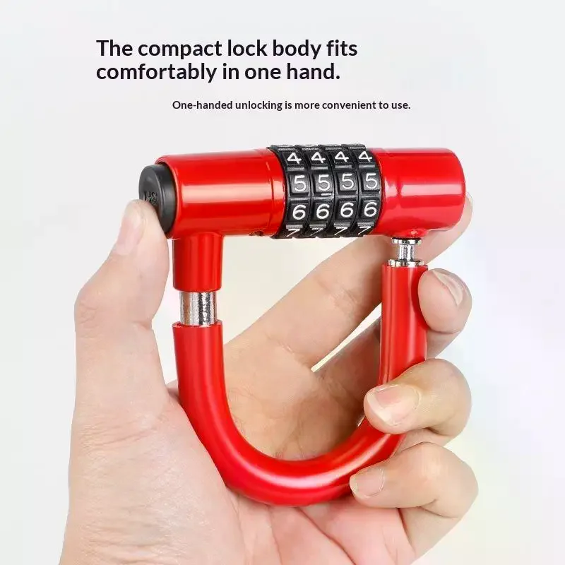 4 Letter Zinc Alloy Combination Padlock Code Password Lock Door Cabinet Drawer Bike Motorcycle Student Locker