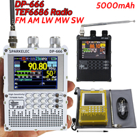 DP-666 TEF6686 Radio High Sensitivity Full Band FM AM LW MW SW Shortwave ESP32 RDS 2.8inch IPS Touch LCD Screen DSP Radio