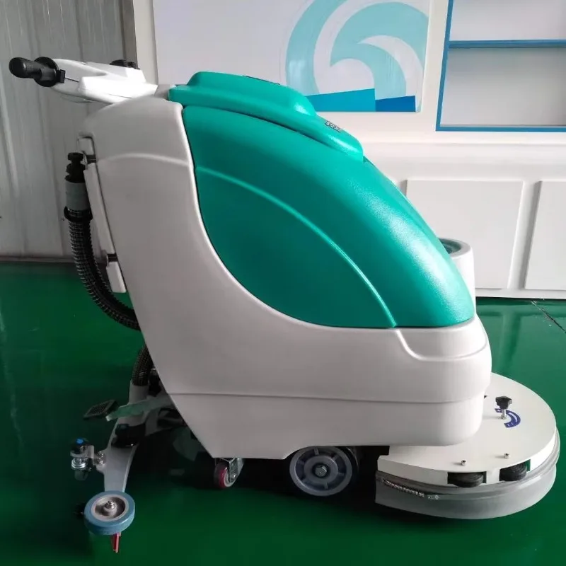 New Hot Sale Industrial Hand Push Ground Washing Machine Heavy Duty Floor Scrubber for Warehouse Marble Floor Cleaning