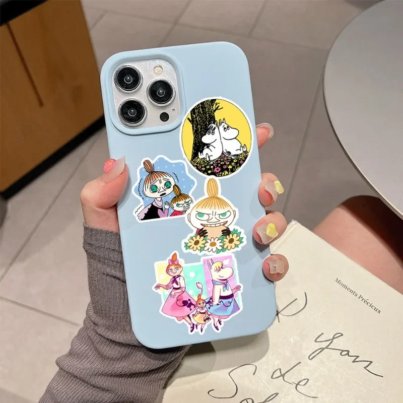 Anime Moomins Series 50pcs Kawaii Sticker Cartoon Character Cute Creativity DIY Stationery Luggage Skateboard Waterproof Sticker view 6