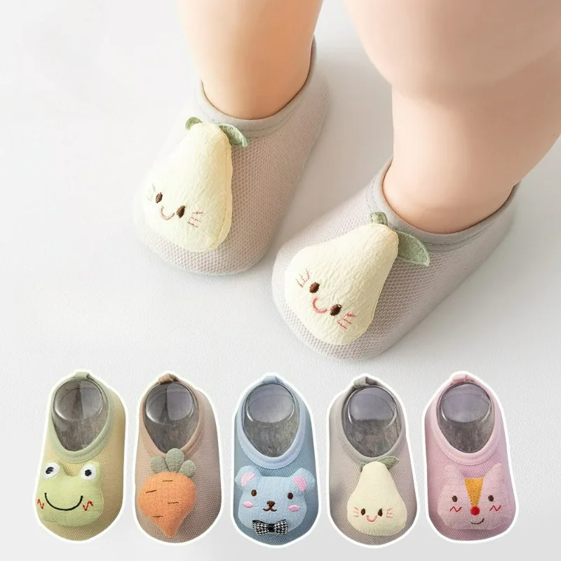 

Новые дышащие сетчатые туфли для малышей 2026 года, весенне-летние нескользящие домашние туфли, тонкие первые шаги