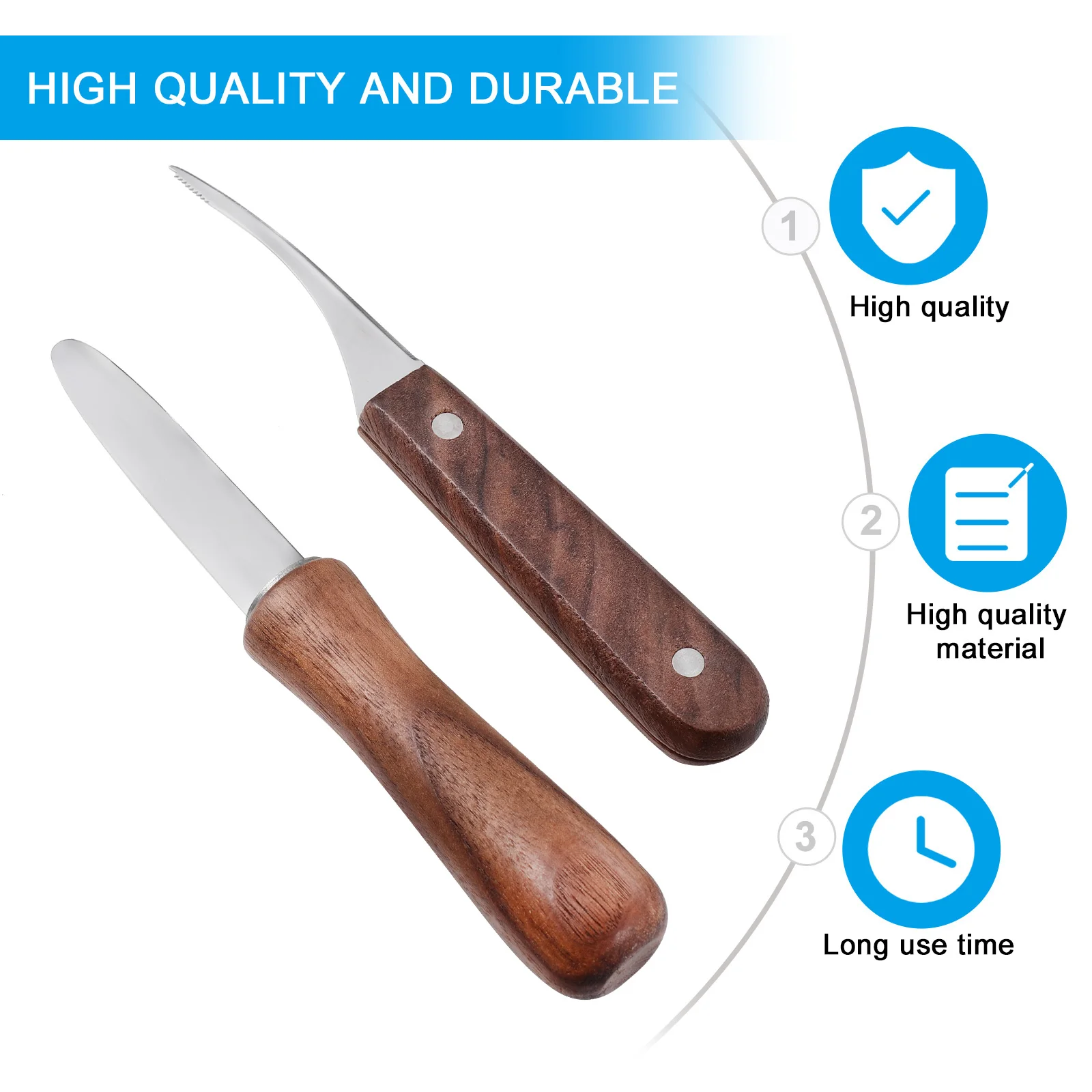 

2 pcs Oyster Knife Prawn Peeler Shucking Tool Seafood Opener Clam Shucker Shrimp Line Shell Remover Kitchen Gadgets