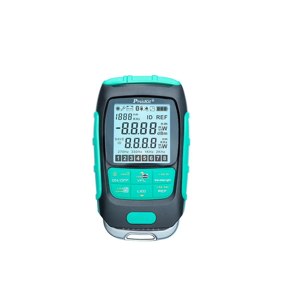 4-in-1 Optical Power Meter 30mW Self-Cal Built-in Battery 500 Data Network Test Reliable Fiber Multimeter Optical Power Meter
