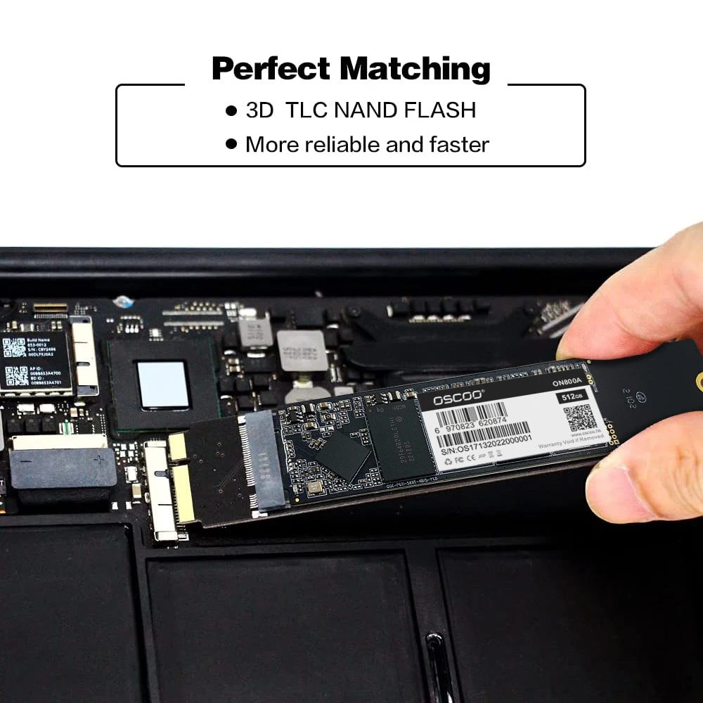 SATA3 SSD dla MacBook Air 2010 2011 A1369 A1370 Apple SSD 1TB dysk twardy wewnętrzny dysk półprzewodnikowy aktualizacja pojemności SSD