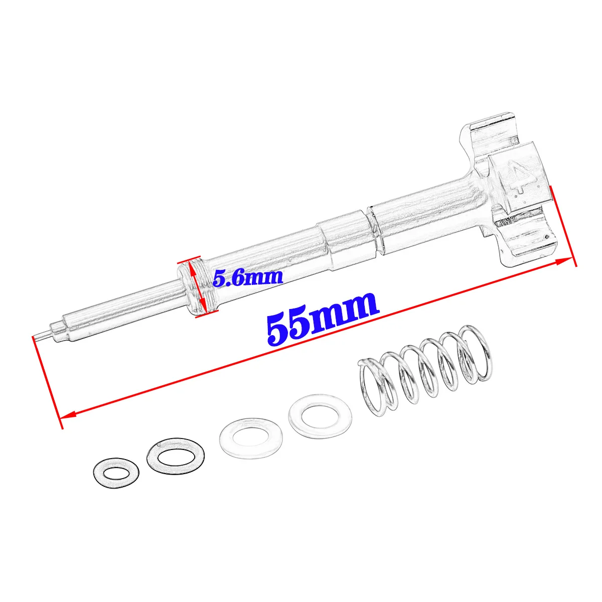 For KTM Honda Yamaha Kawasaki Suzuki Keihin FCR Carburetor Easy Air Fuel Mixture Screw CRF TRX YZF WR WRF KLX KX RMZ 250 450 525 image 2