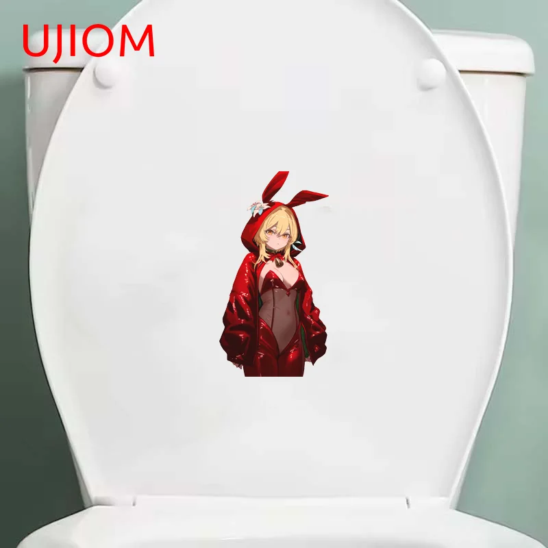 UJIOM Lumine oreilles de lapin Genshin Impact autocollant mural enchanteur séduisant autocollant adhésif étanche adapté à la décor de placage