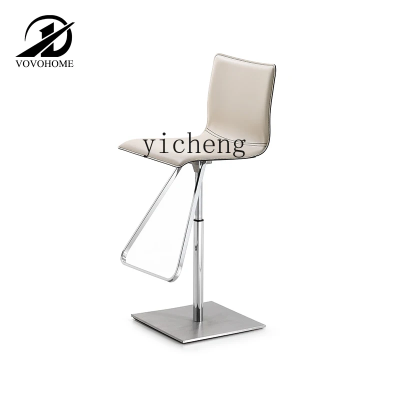 ZF Simple Casual Bar Stool Light Luxury Home High Stool Spinning Lift Bar Front Desk Chair