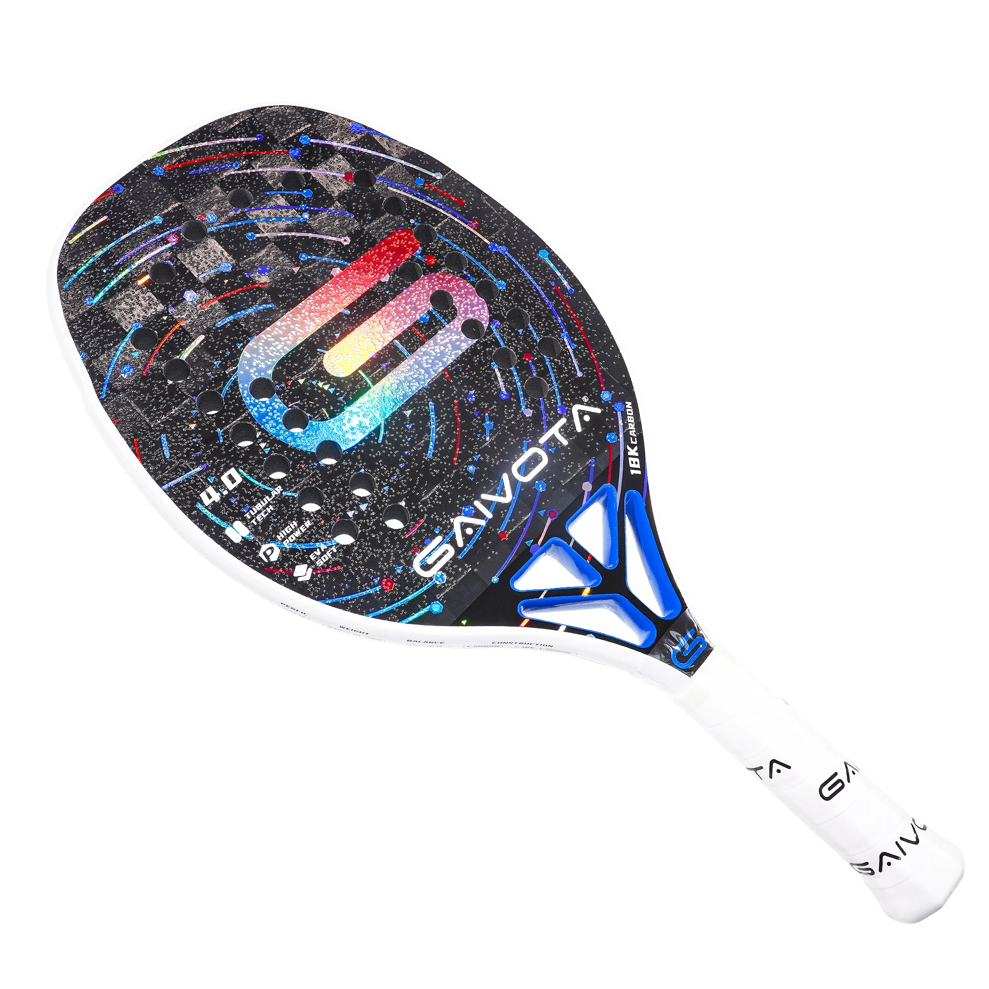 GAIVOTA4.0 2024 Beach tennis racket carbon 18K Gradient +bag