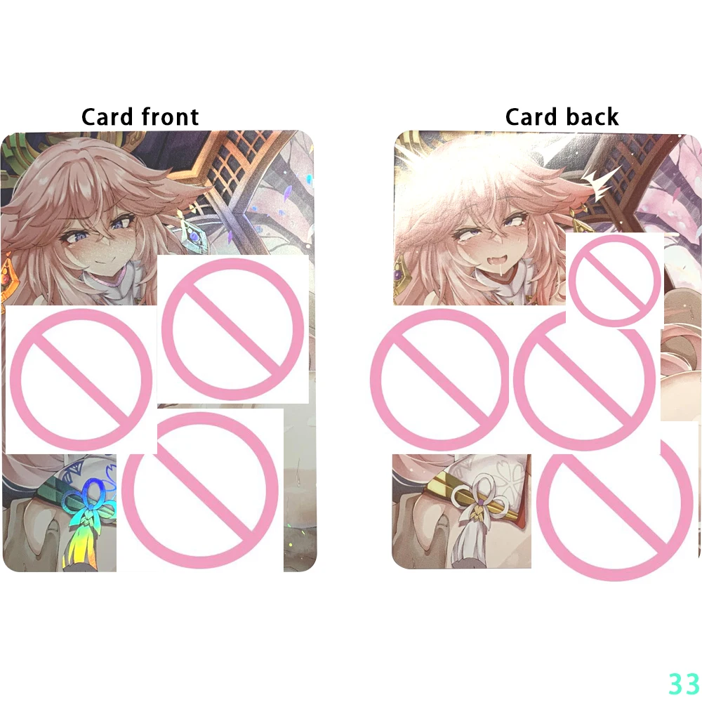Anime Naked Girl Collection Card, Document réfractif, Flash Ekick, Big Chested Beauty, Tokyo en Off, Underwear Gifts, 63x88mm