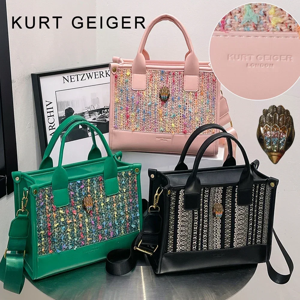 Kurt Geiger London 2024 New Tote Bags, Large Capacity Luxury Designer Brand HandBag, Fashion Women's Shoulder Bag For University