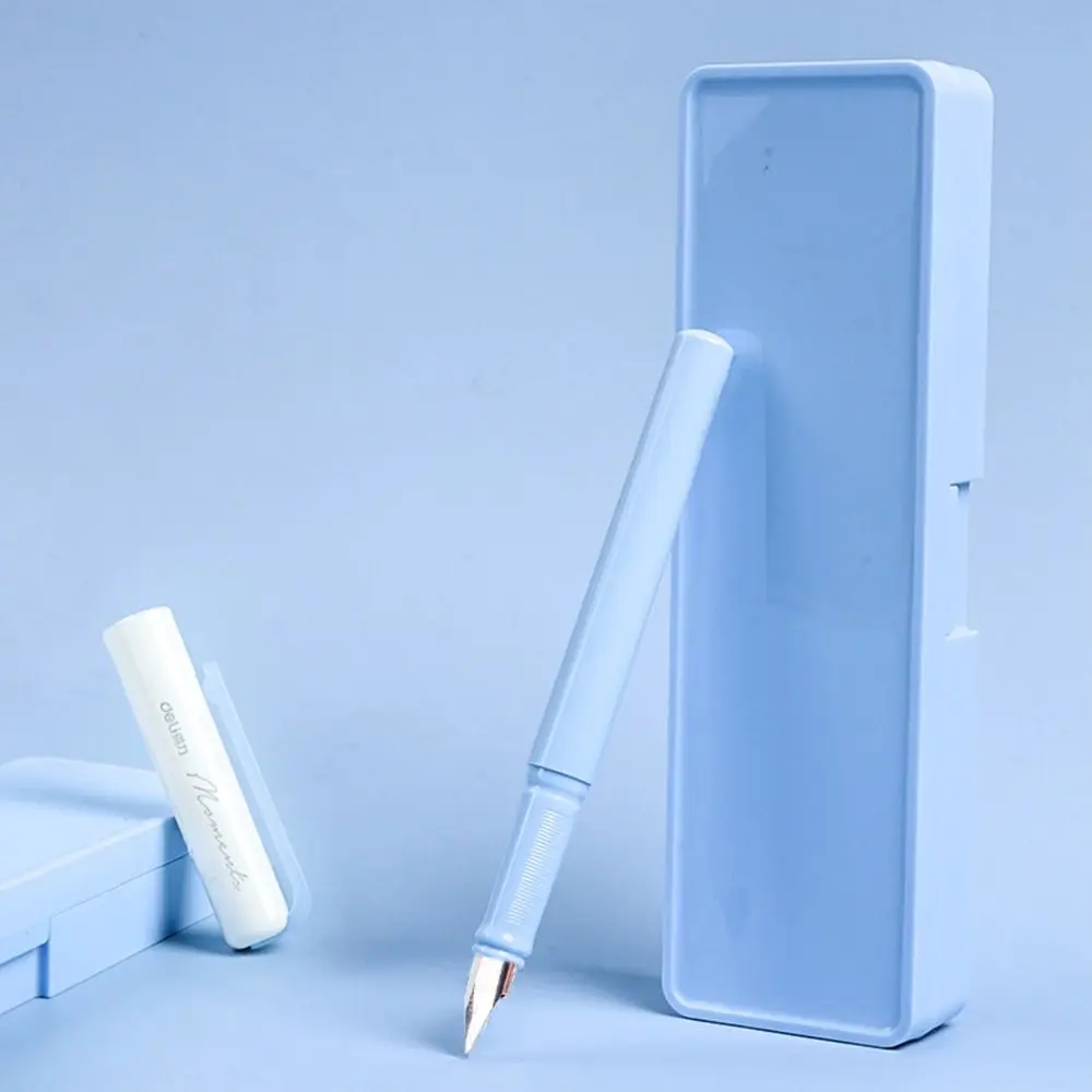 4 Color Smoothly Writing Boxed Fountain Pen Set Replaceable Ink 0.3-0.45mm Calligraphy Pen Set EF Pen Head Signature Pen Drawing