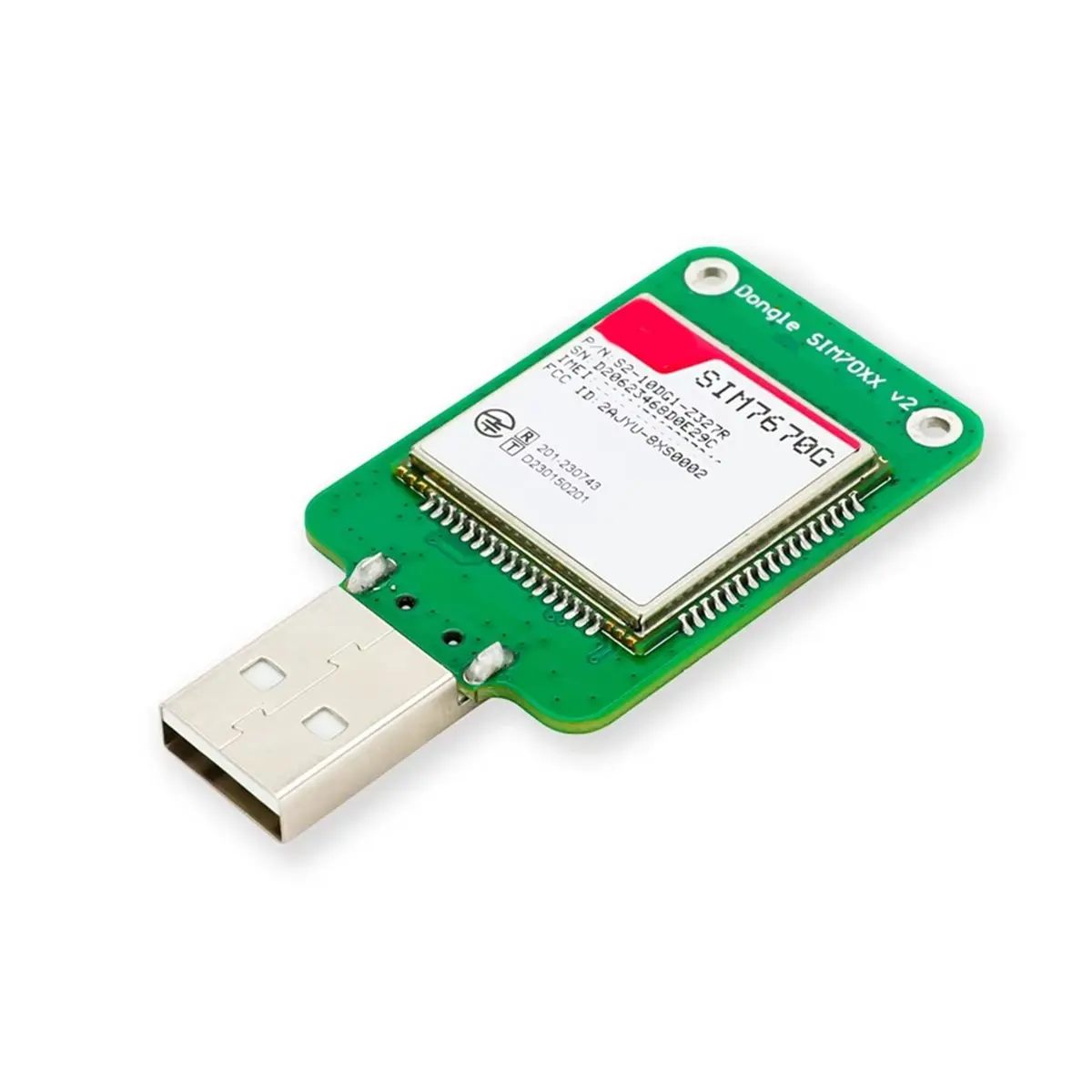 

USB-модуль Dongle SIM7670G LTE Cat1 с глобальной 4G FPC-антенной