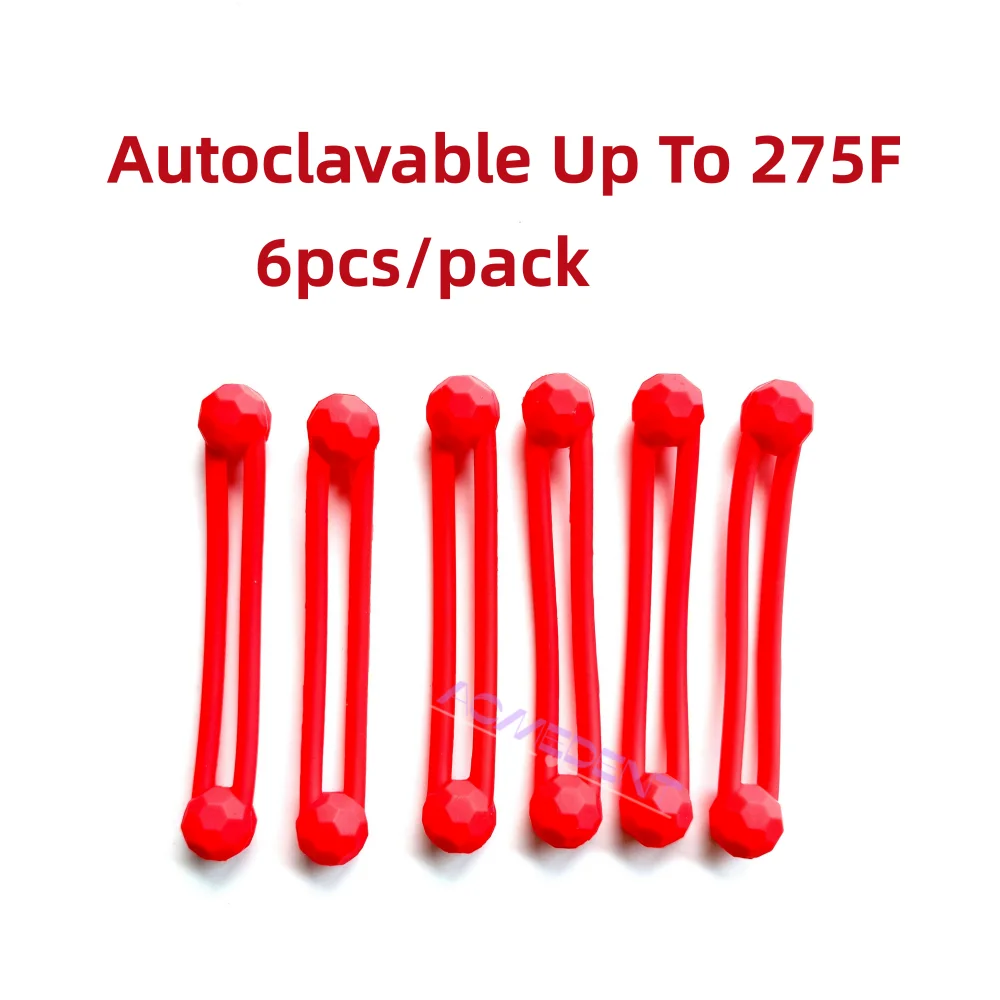 

Dental Pro-Ties Silicone Ties Autoclavable Up To 275F Red