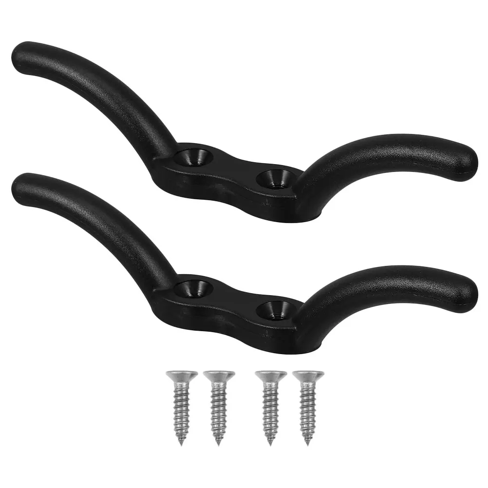 

2pcs Nylon Flag Pole Cleat Hook Boat Rope Fastener Hardware Fittings Marine Accessories Easy Install for Truck Water