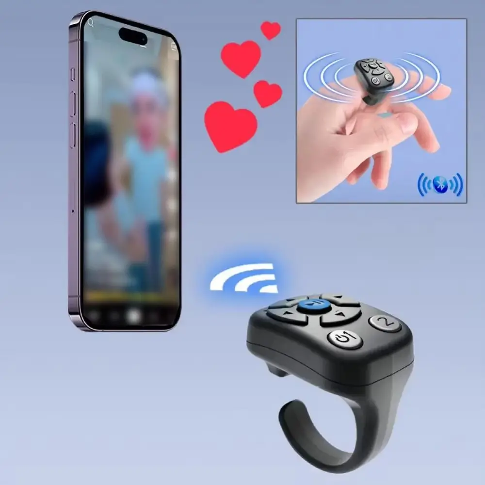 

Wireless Auto Clicker Remote Controller Stable Signal Transmission Portable E-book Page Turner Convenient Scroll Through Pages
