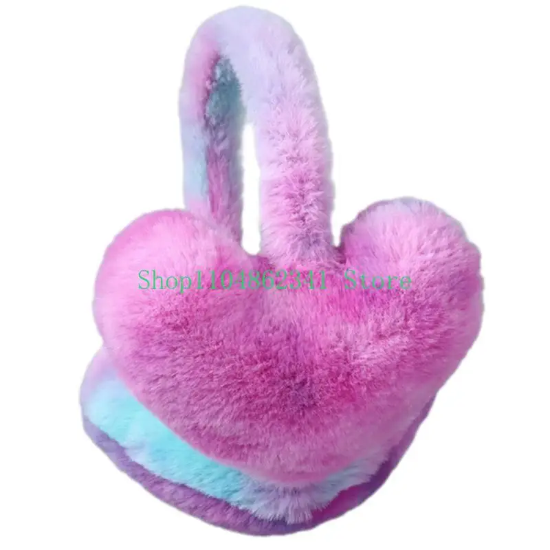 5asd Furry Heart Earmuffs để giữ ấm cho bạn trong thời tiết lạnh để trượt tuyết đi bộ đường dài