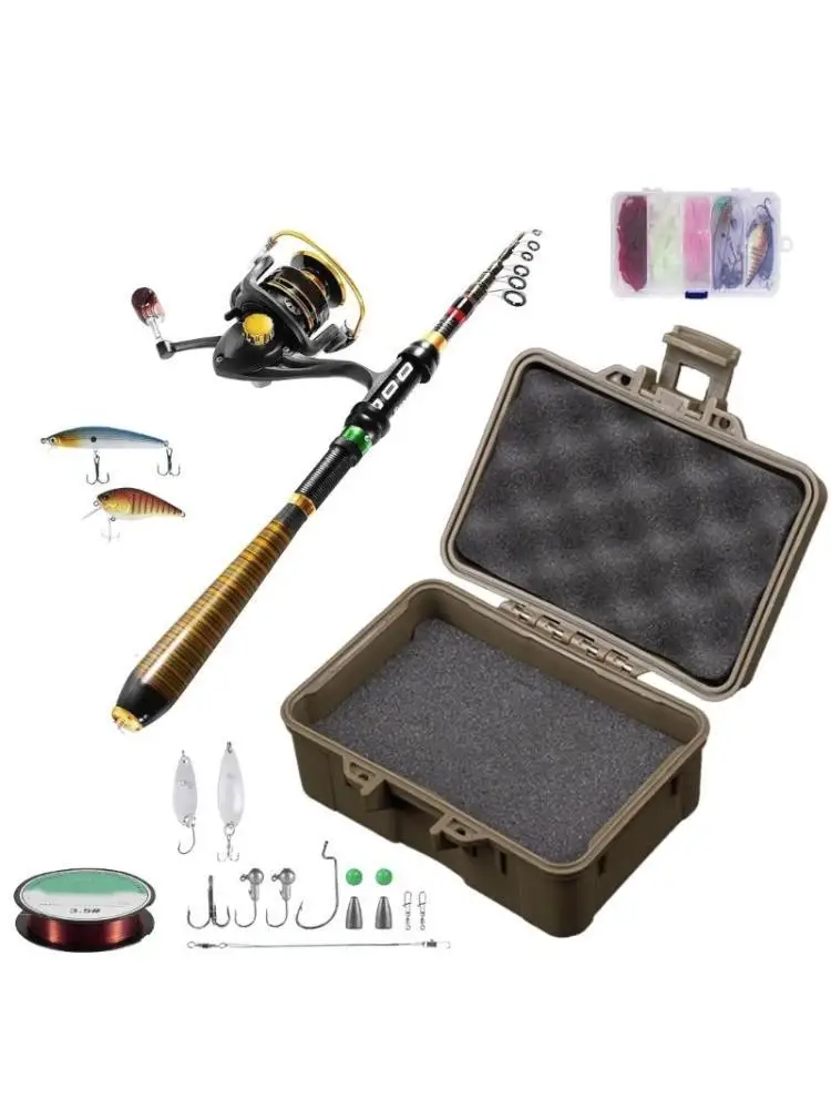 

R6FE Портативная сумка для хранения рыболовных снастей, вращающиеся катушки, противоударная коробка, легко носить с собой