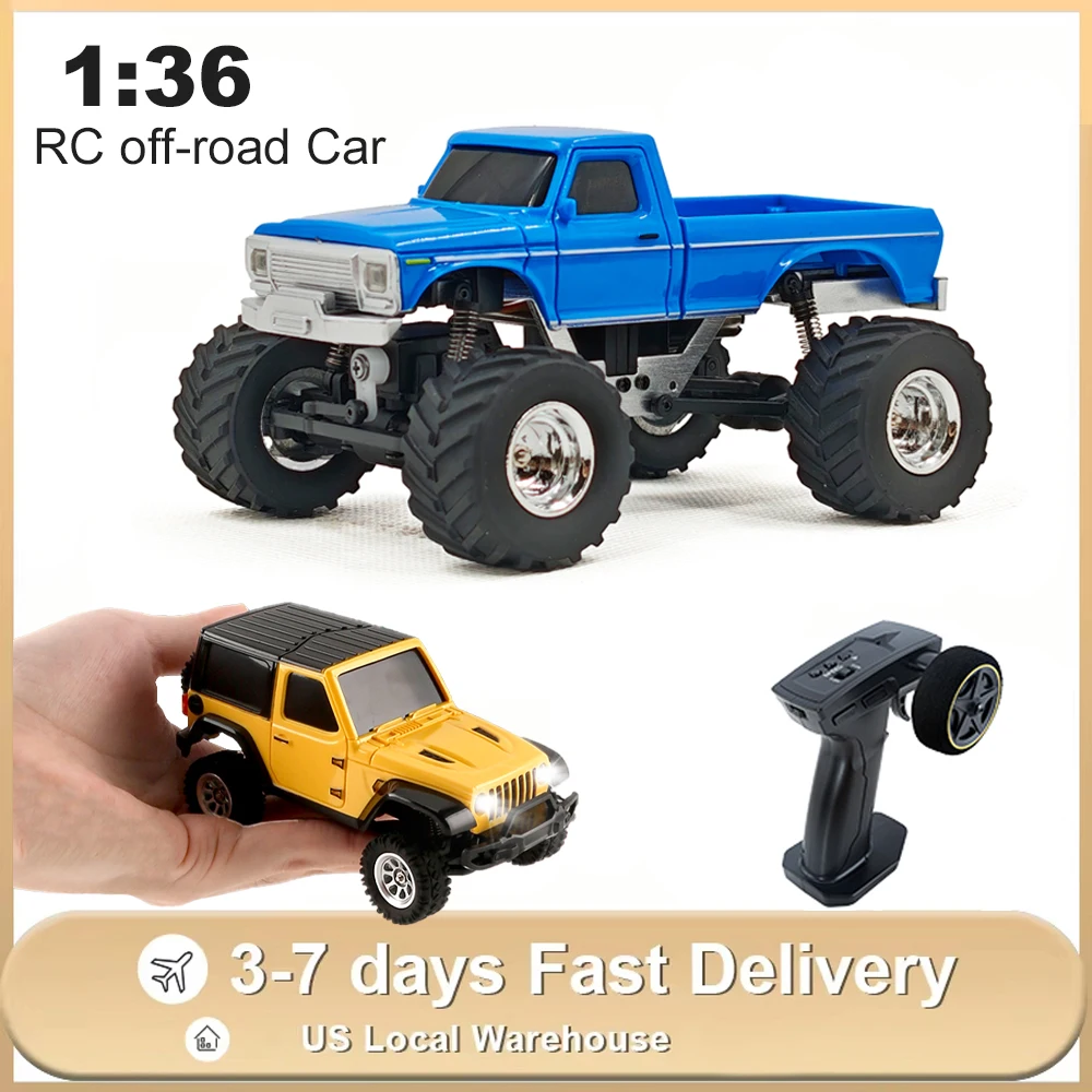 

1/36 RC Гусеничный автомобиль 2,4G 4WD Внедорожный альпинистский электрический автомобиль с дистанционным управлением Модель RTR со светодиодной подсветкой Игрушки для детей