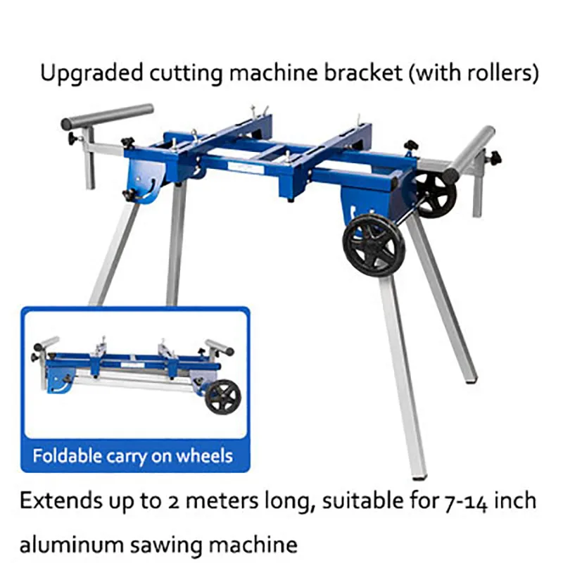 Portable Aluminum Machine Miter Saw Cutting Machine Bracket Multifunctional Workbench Woodworking Table Mobile Bracket