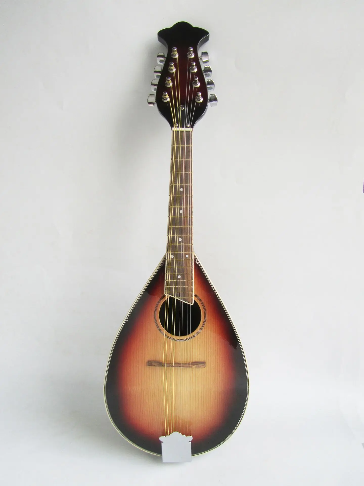 Hand-made solid wood Mandolin Musical Instrument In Sunburst