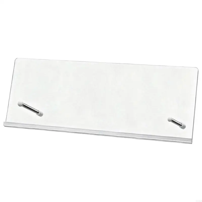 Acrylic Monitor Note Paper Stand for Desk, Clear Acrylic Note Card Paper Organiser Display Rack for Office Desk Study H8WD
